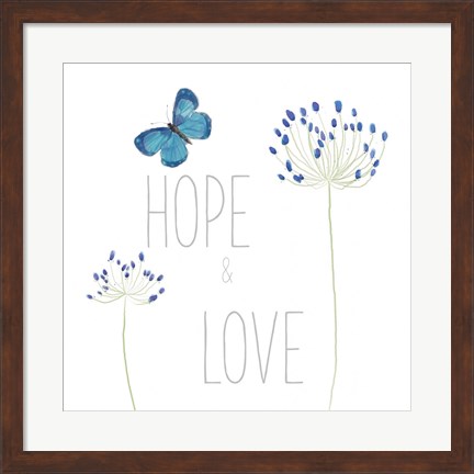 Framed Hope and Love Print