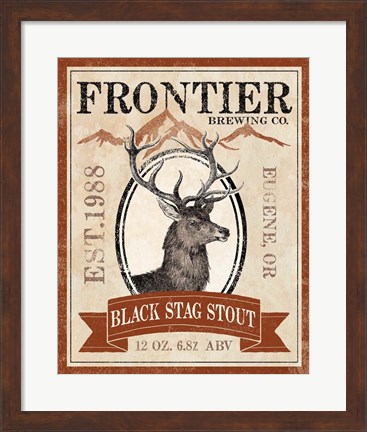Framed Frontier Brewing I Print
