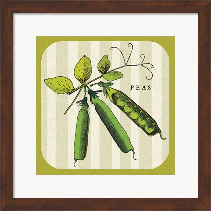 Framed Linen Vegetable IV Print