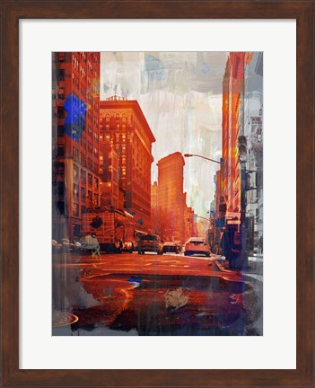Framed NY Downtown 14 Print