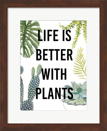 Framed Plant Love III Print