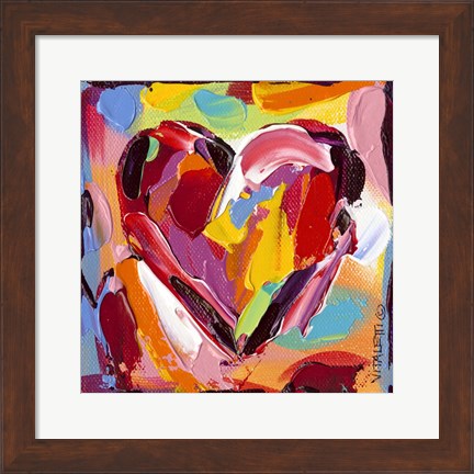 Framed Colorful Expressions I Print