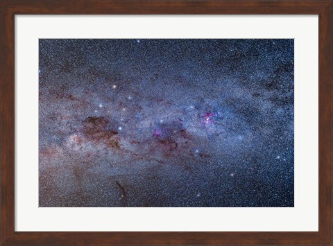 Framed Milky Way through Carina and Crux Print