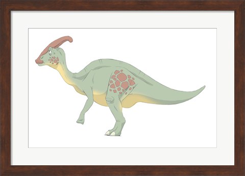 Framed Parasaurolophus Print