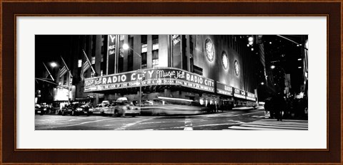 Framed Manhattan, Radio City Music Hall, NYC, NY Print
