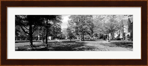 Framed Group of people at University of Notre Dame, South Bend, Indiana Print