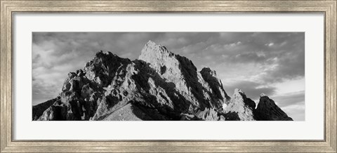 Framed Grand Teton Park, Wyoming (black &amp; white) Print