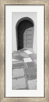 Framed Multi-colored tiles in front of a door, Balboa Park, San Diego, California Print