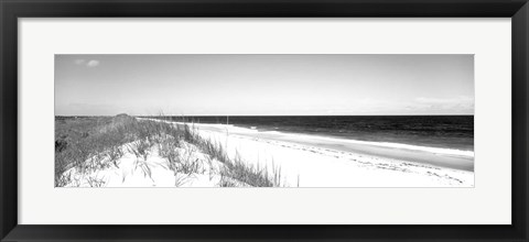 Framed Cape Hatteras National Park, Outer Banks, North Carolina BW Print