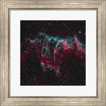 Framed NGC 6995, the Bat Nebula Print