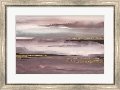 Framed Gilded Storm I Print