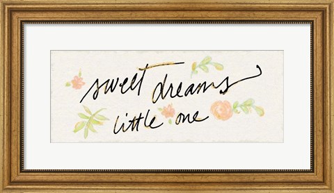 Framed Sweet Dreams Little One Print