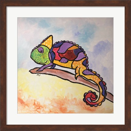 Framed Colorful Creature Print