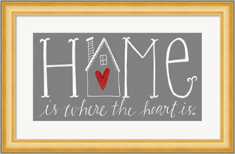 Framed Home is Where the Heart Is Print