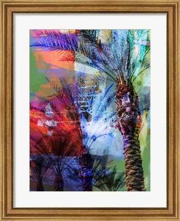 Framed Desert Palm Abstract Print
