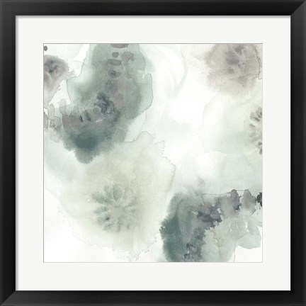 Framed Lily Pad Watercolor I Print