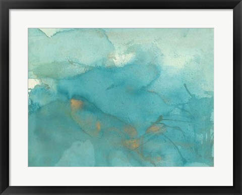 Framed Turquoise Moment II Print