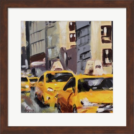 Framed New York Taxi 6 Print
