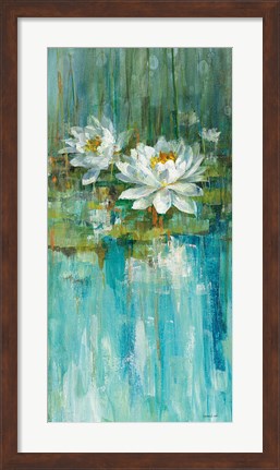 Framed Water Lily Pond II Print