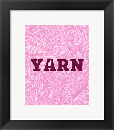 Framed Cat&#39;s Yarn Print