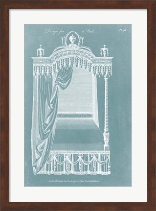 Framed Design for a Bed II Print