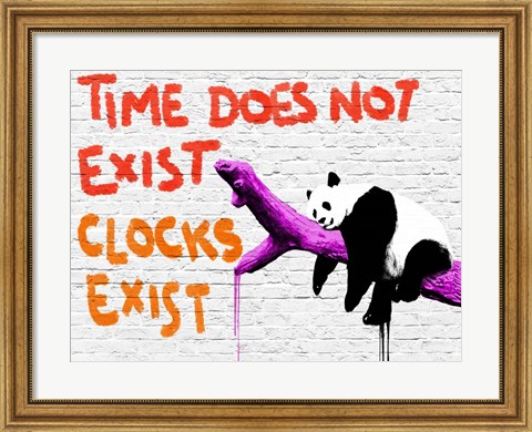 Framed Time does not Exist Print