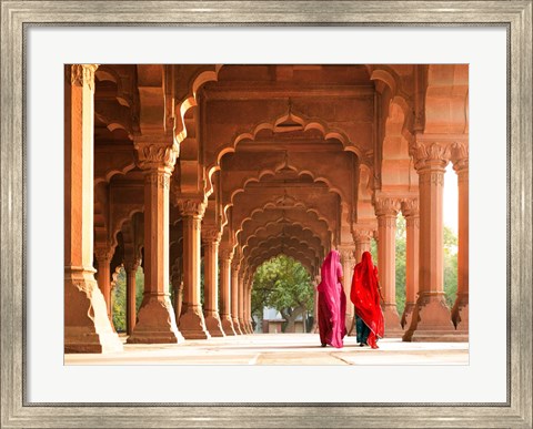 Framed Women in Traditional Dress, India Print