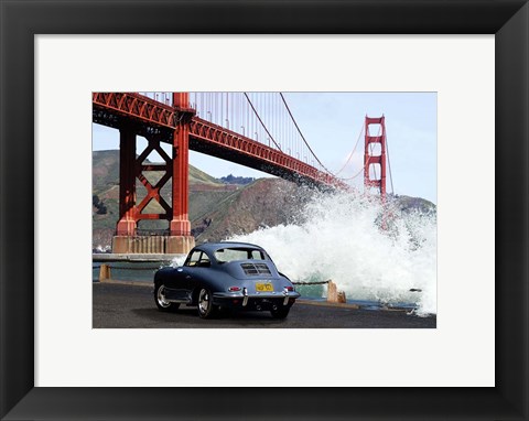 Framed Under the Golden Gate Bridge, San Francisco Print