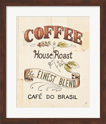 Framed Authentic Coffee IX Print
