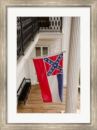 Framed Mississippi Mississippi state flag Print