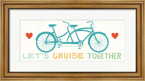Framed Lets Cruise Together II Print