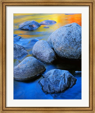 Framed Rainbow water, White Mountains National Forest New Hampshire Print
