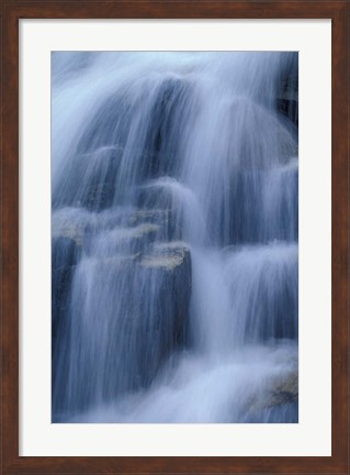 Framed Stairs Fall, Bumpus Brook, White Mountain National Forest, New Hampshire Print