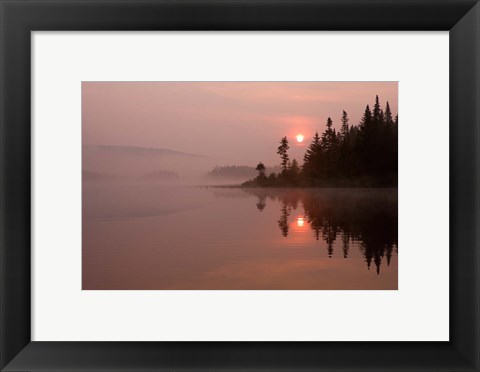 Framed East Inlet, Pittsburg, New Hampshire Print
