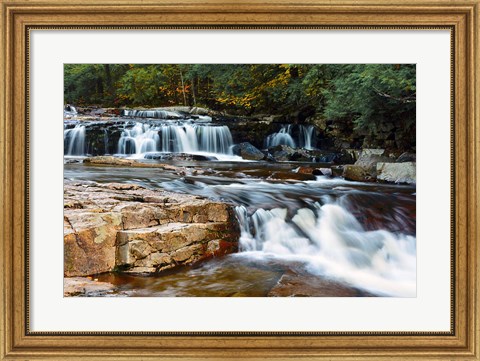 Framed Autumn at Jackson Falls, Jackson, New Hampshire Print