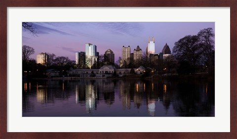 Framed Atlanta at Dusk Print
