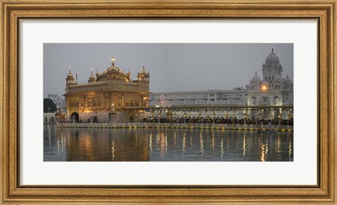 Framed Golden Temple at Dusk, Amritsar, India Print