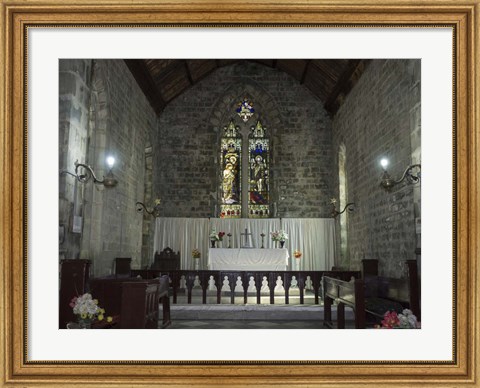 Framed Interiors of the St. John in the Wilderness, India Print