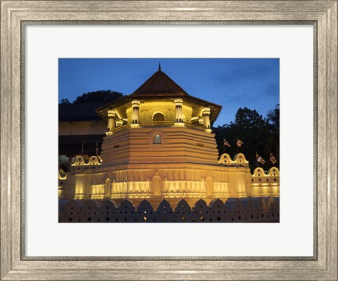 Framed Temple of the Sacred Tooth Relic, Kandy, Sri Lanka Print