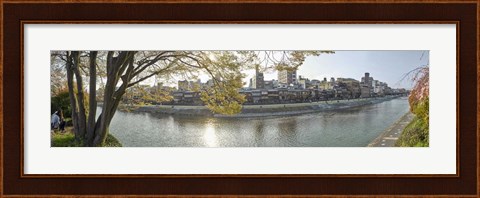 Framed City at the Waterfront, Kamo River, Japan Print