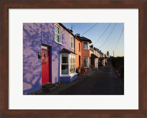 Framed Roche&#39;s Point Village and Lighthouse, County Cork, Ireland Print