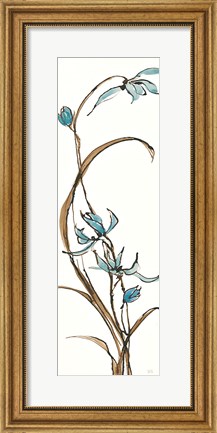 Framed Spring Orchids II on White Print