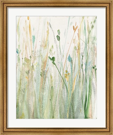 Framed Spring Grasses II Crop Print