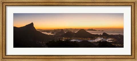 Framed View from Chinese Pavilion, Rio de Janeiro, Brazil Print