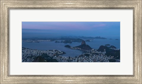 Framed View of City from Christ the Redeemer, Rio de Janeiro, Brazil Print