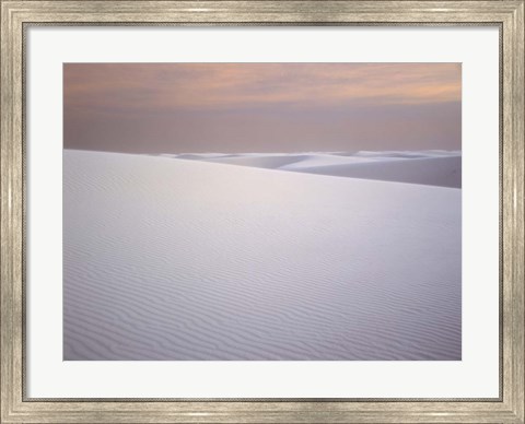 Framed Morning Light at White Sands National Monument, New Mexico Print