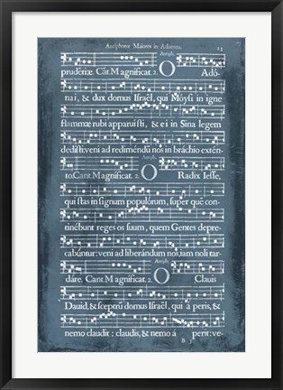 Framed Graphic Songbook III Print