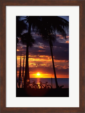 Framed Sunset,  Fiji Print