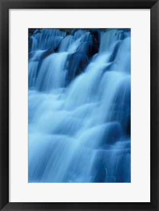 Framed Kent Falls in Kent Falls State Park, Connecticut Print
