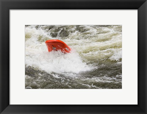 Framed Kayaking, Farmington River, Connecticut Print